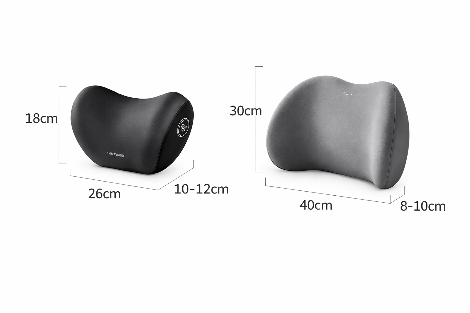 Memory Foam Headrest & Lumbar Support Pillow – For Car, Office & Home Chairs