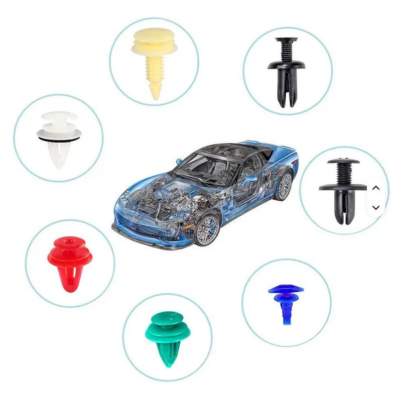 925pcs Car Clips Plastic Car Bumper Fastener 26 Sizes Push Retainer Rivets Kit Door Trim Panel Fender Clips Bumper Clips C0066