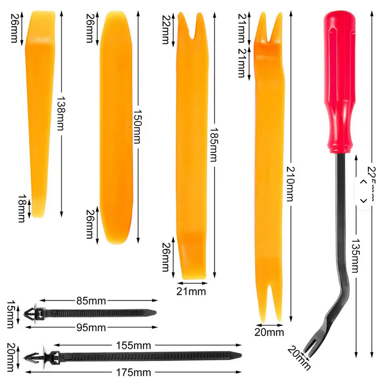 925pcs Car Clips Plastic Car Bumper Fastener 26 Sizes Push Retainer Rivets Kit Door Trim Panel Fender Clips Bumper Clips C0066
