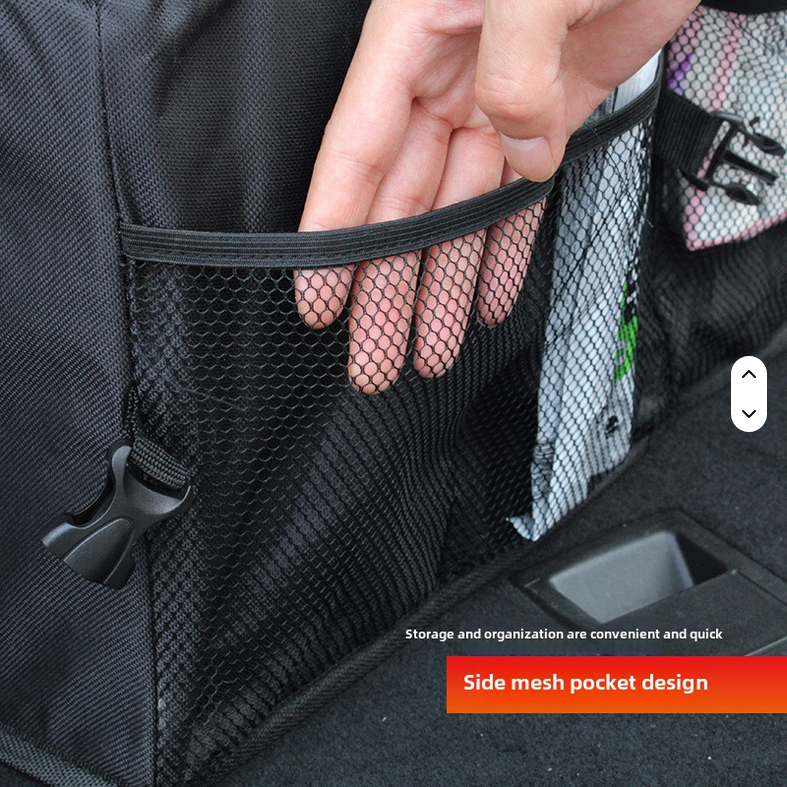 Large Car Organizer Storage Box Foldable Plastic Trunk Storage Bag for Outdoor Camping  Car Storage Case