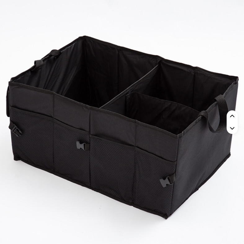 Large Car Organizer Storage Box Foldable Plastic Trunk Storage Bag for Outdoor Camping  Car Storage Case