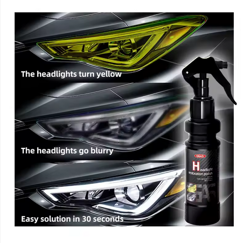 Cleaner for Car Headlight Glass & Window Oxidation Remove Liquid Spray for Clean Headlights