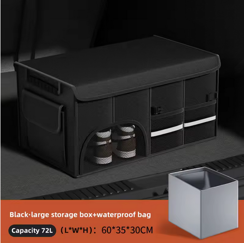 High Quality Oxford Cloth Car Trunk Storage Box Foldable Felt Car Seat Organizer with Glove Box Car Organizers Storage Bag
