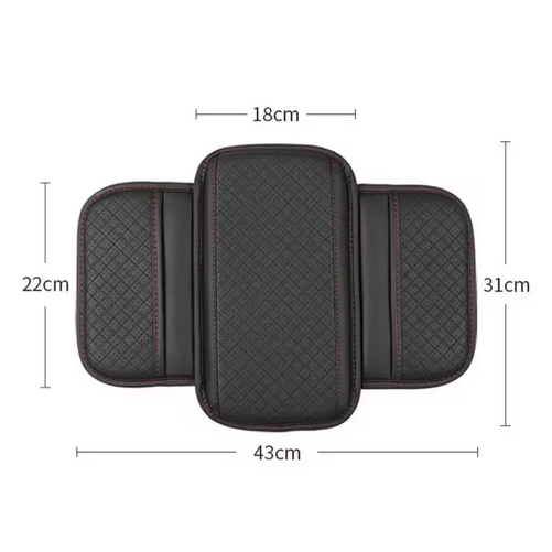 Luxury PU Leather Car Armrest Pad – Comfort Cushion + Storage Pocket