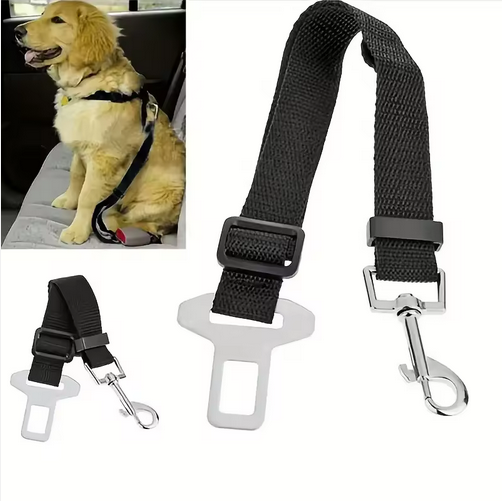 Adjustable Dog Car Seat Belt – Safe Travel Harness Clip