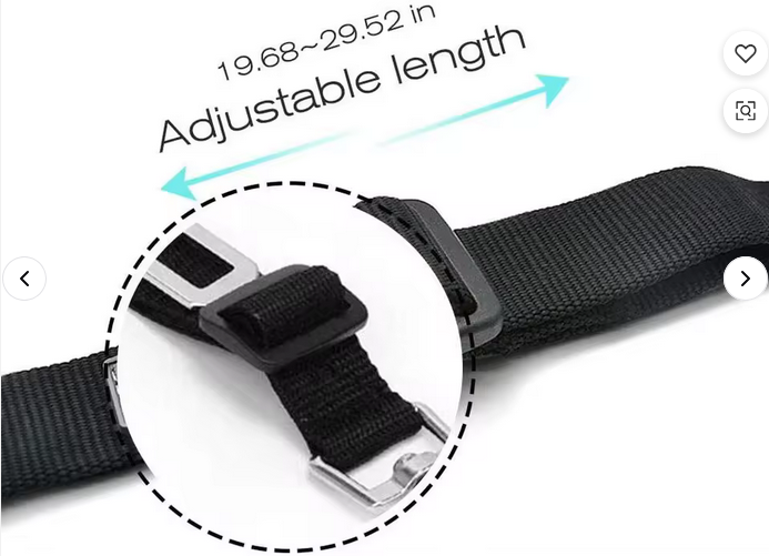 Adjustable Dog Car Seat Belt – Safe Travel Harness Clip