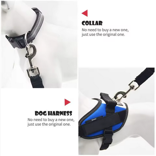 Adjustable Dog Car Seat Belt – Safe Travel Harness Clip