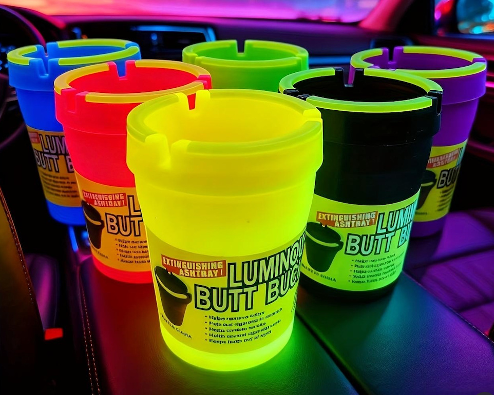 Luminous Butt Bucket Car Ashtray