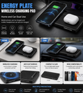 Energy Plate Wireless Charging Pad , Home & Car Charging Mat Type-C