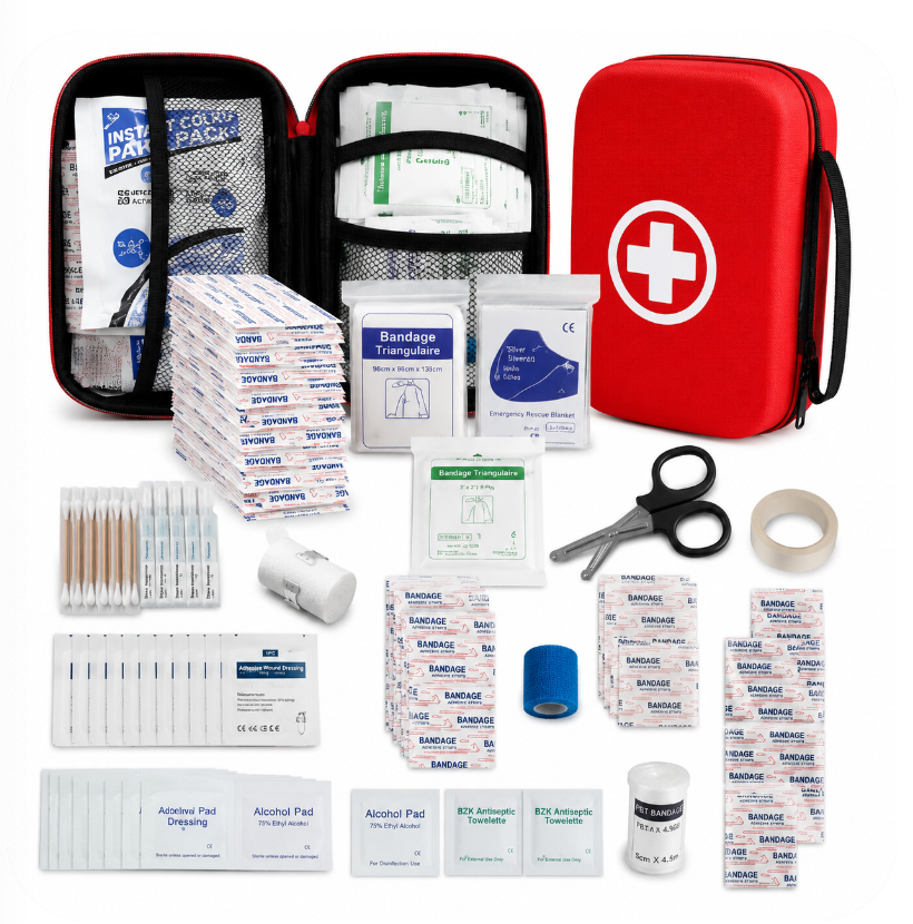 Portable human first aid kit