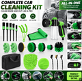 21 Pcs, Car Detailing & Foam Cleaning Kit