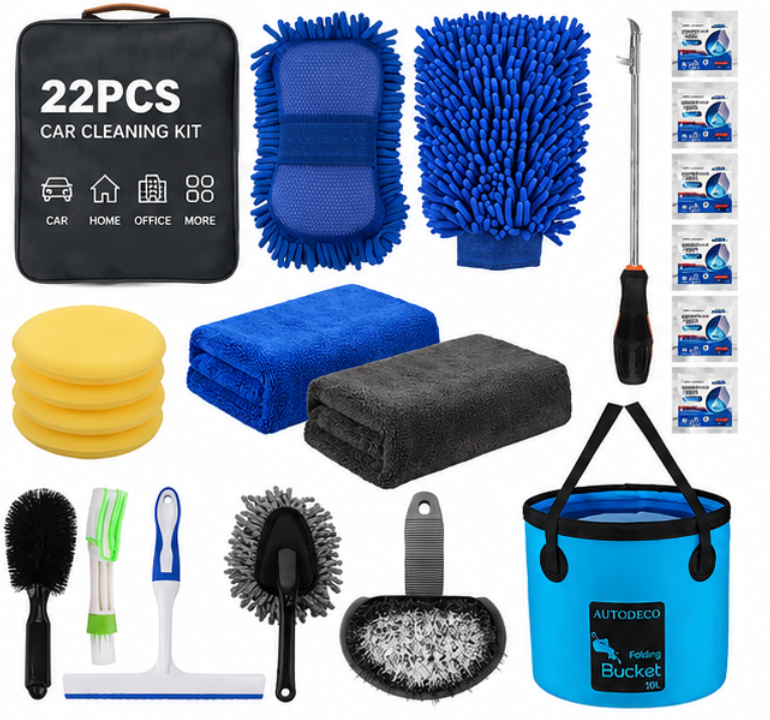 22 Piece Complete Car Wash Kit