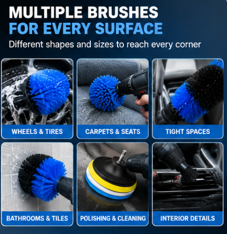26 Piece Drill & Car Detailing Kit