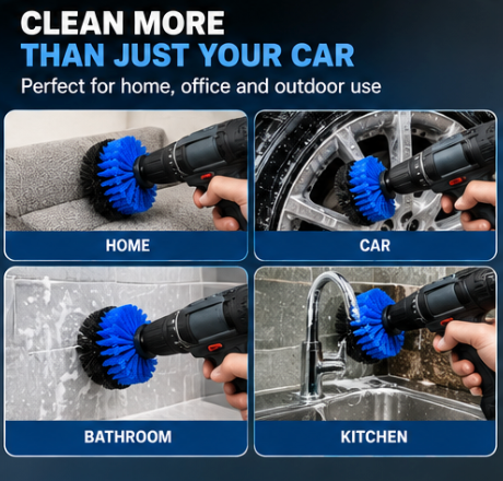 26 Piece Drill & Car Detailing Kit