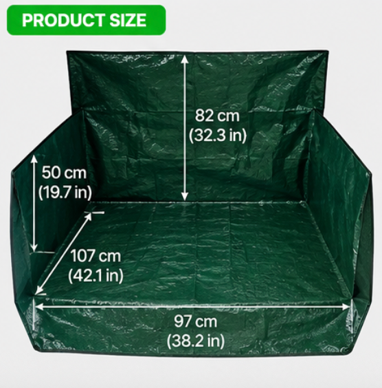 Heavy Duty Outdoor Trunk Green Liner