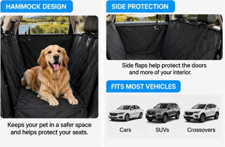 Waterproof Pet Car Seat Hammock