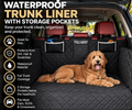 Waterproof Car Trunk Cargo Liner For Pets And Other With Storage Pockets