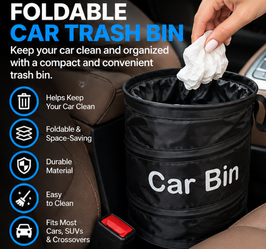 Foldable Car Trash Bin