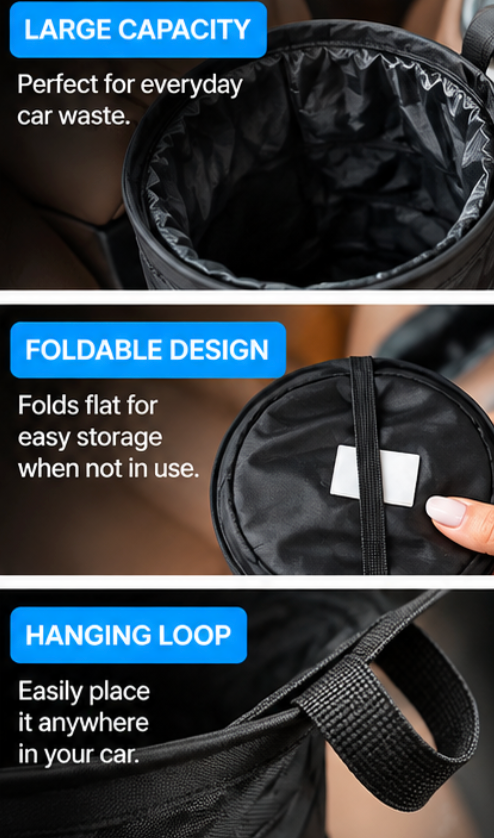 Foldable Car Trash Bin