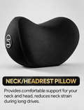 Memory Foam Headrest & Lumbar Support Set