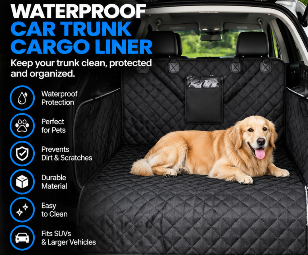 Waterproof Car Trunk Cargo Liner For Pets And Other