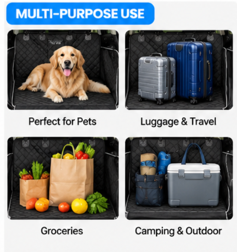 Waterproof Car Trunk Cargo Liner For Pets And Other