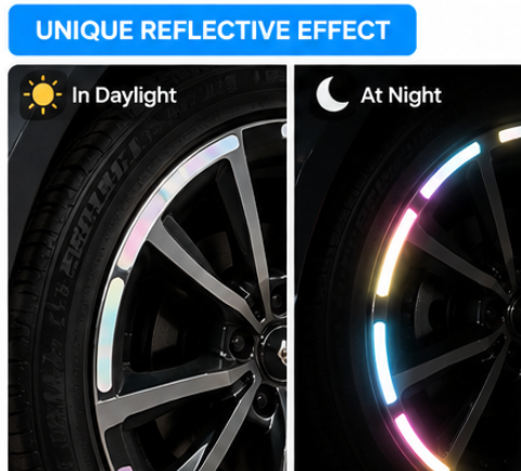 Reflective Wheel Rim Stickers