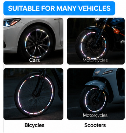 Reflective Wheel Rim Stickers