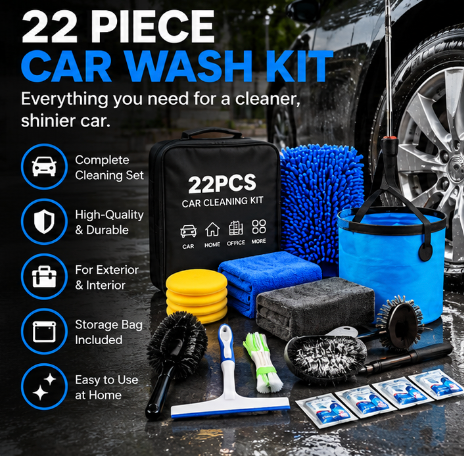 22 Piece Complete Car Wash Kit