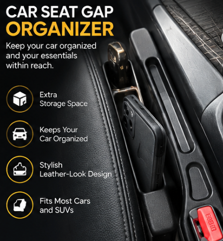 Car Seat Gap Filler & Side Storage Strip