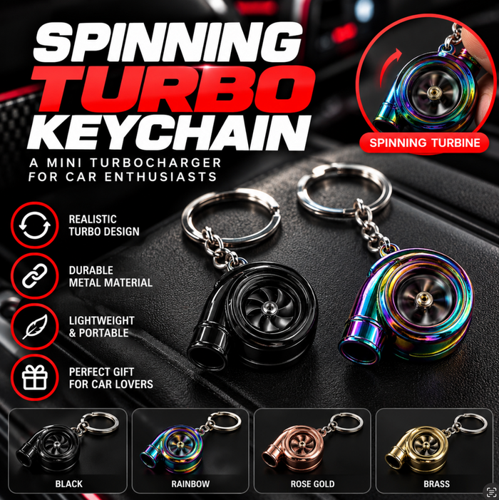 Spinning Turbo Keychain