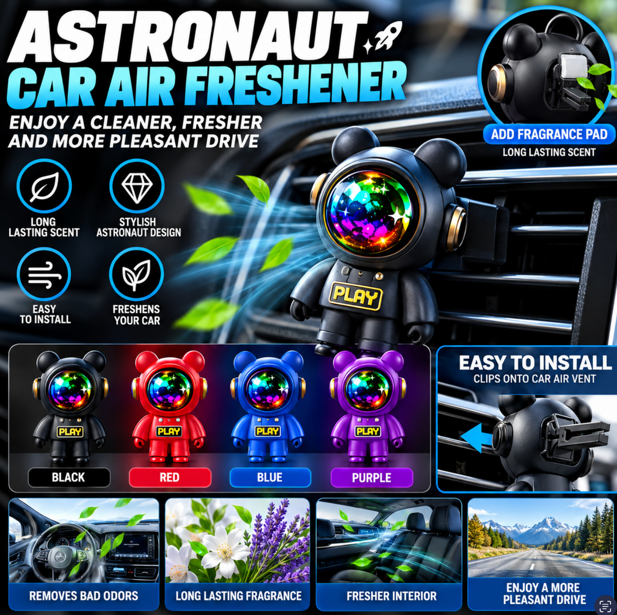 Astronaut Car Air Freshener