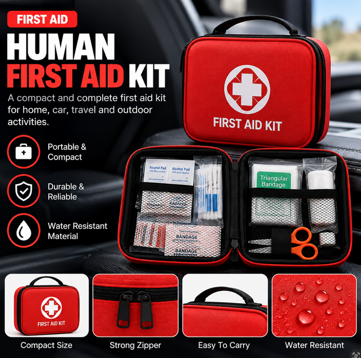 Portable First Aid Kit