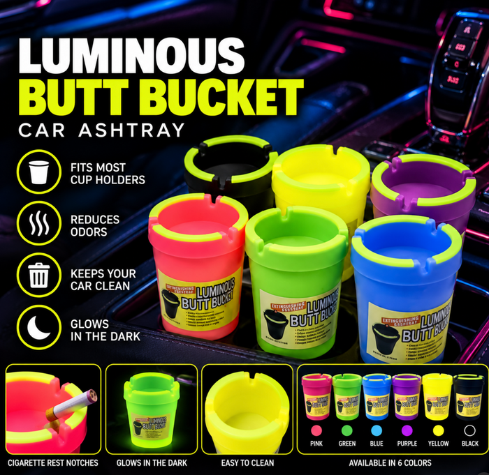 Luminous Butt Bucket Car Ashtray