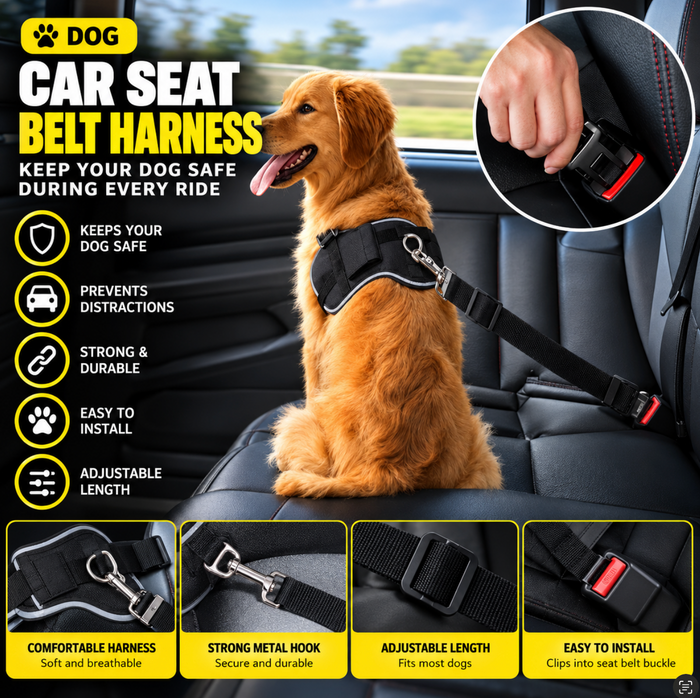 Adjustable Dog Car Seat Belt