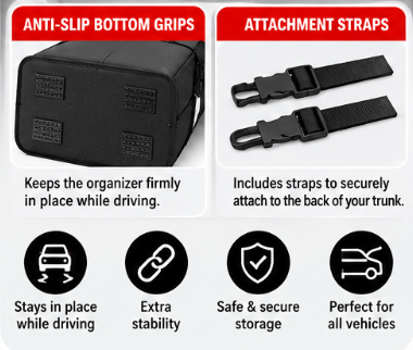 Full Grip Waterproof Trunk Organizer