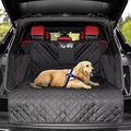 Dog Car Mats 100% Waterproof Pet Trunk Mats with Side Stalls 600D Anti Scratch Anti Skid Durable Soft Back Seat Cover